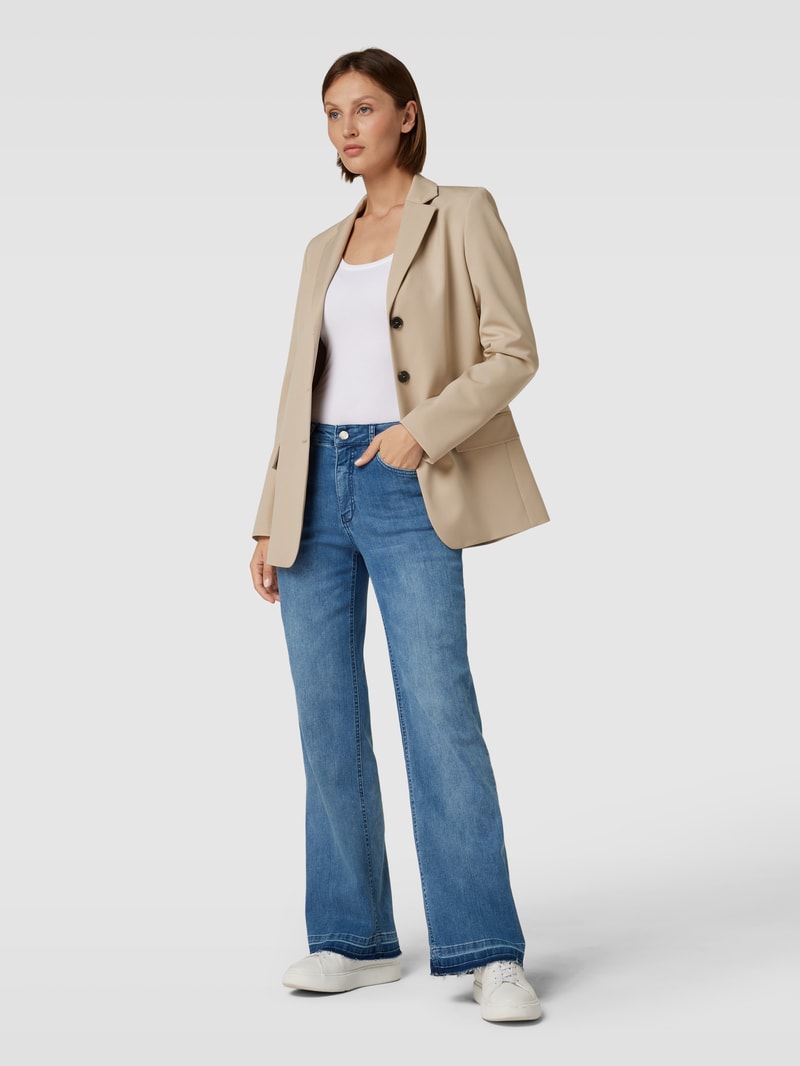 Jeans mit Label-Patch in jeans