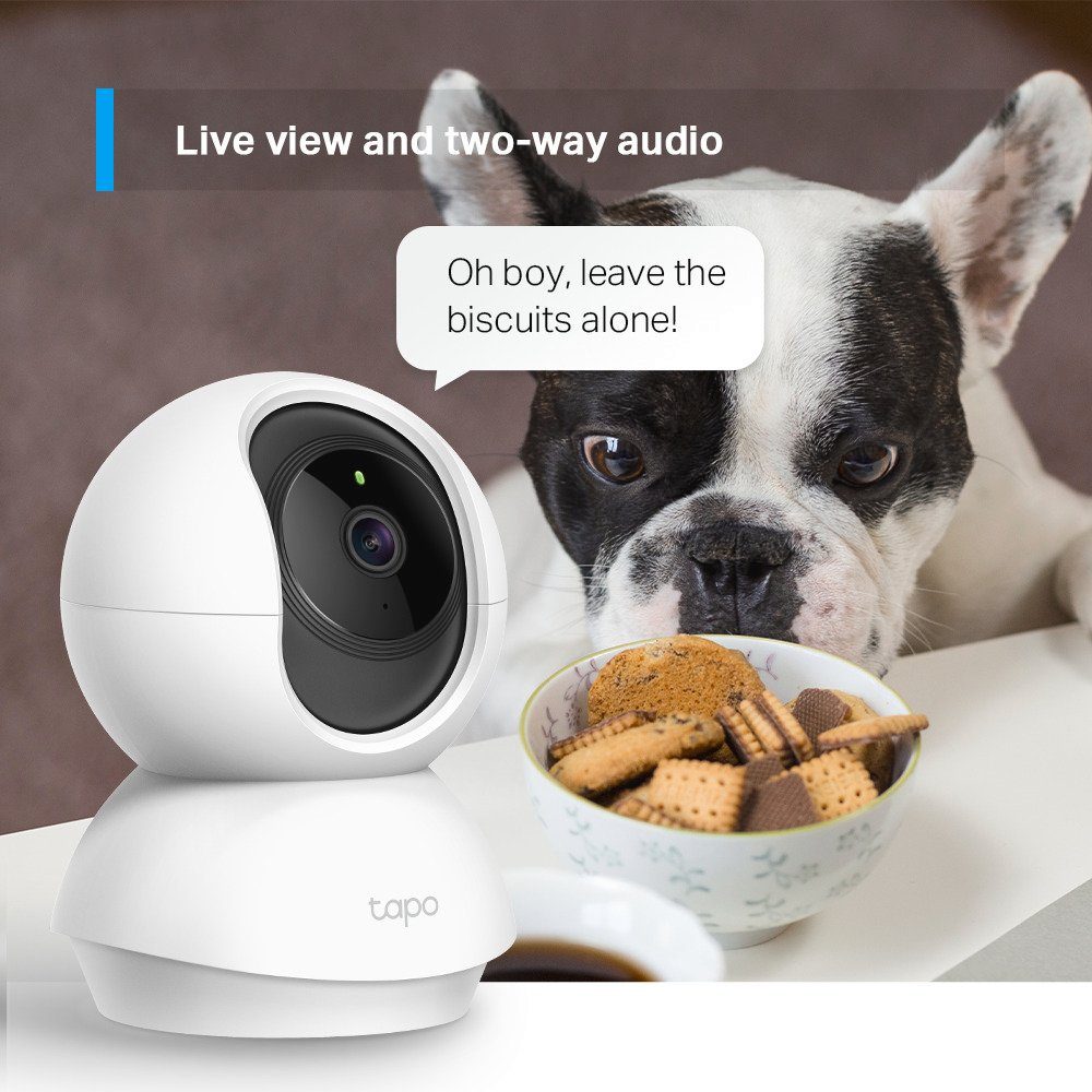 TP-Link Tapo TC70 Pan/Tilt Home Security WiFi Kamera Überwachungskamera (Innenbereich, 1-tlg)