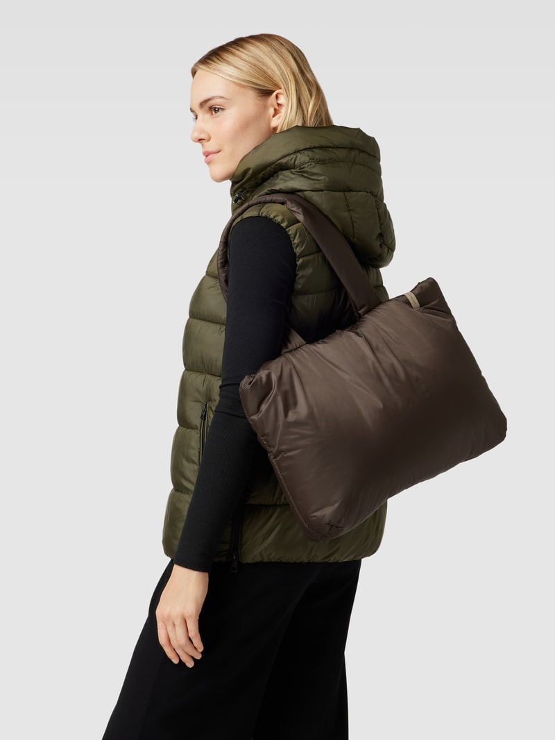 Shopper mit Label-Detail Modell 'Misca' in schlamm
