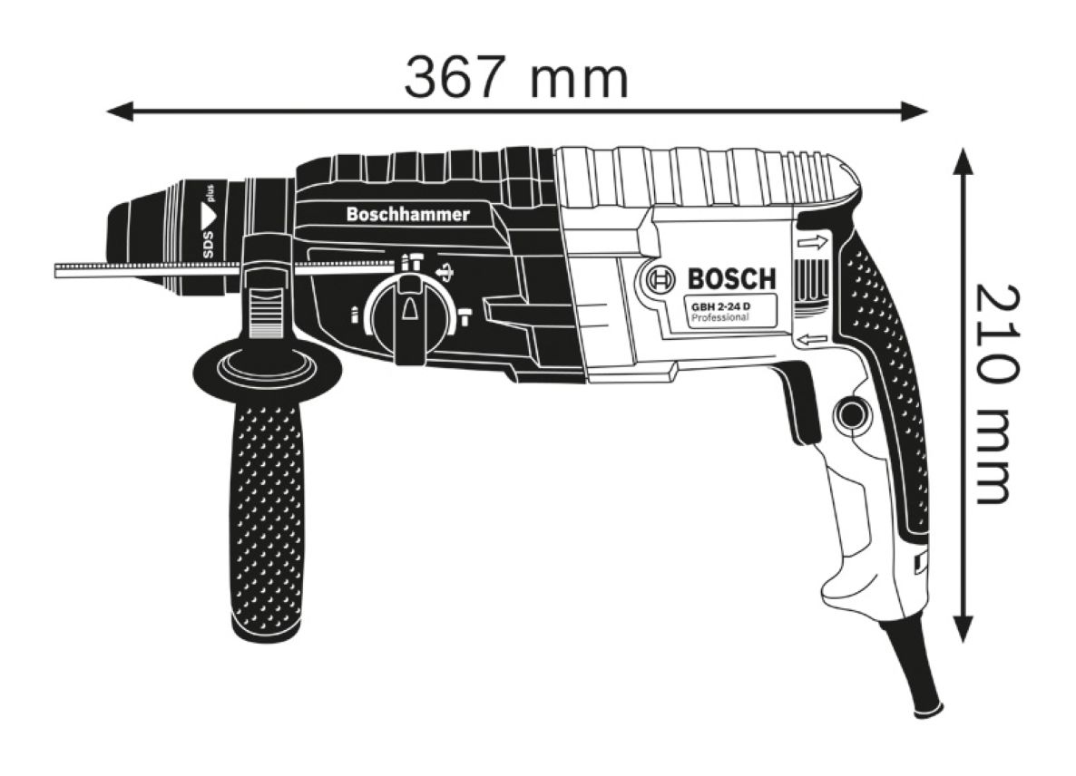 Martello perforatore Bosch Blue 0611272100 GBH 240 in valigetta