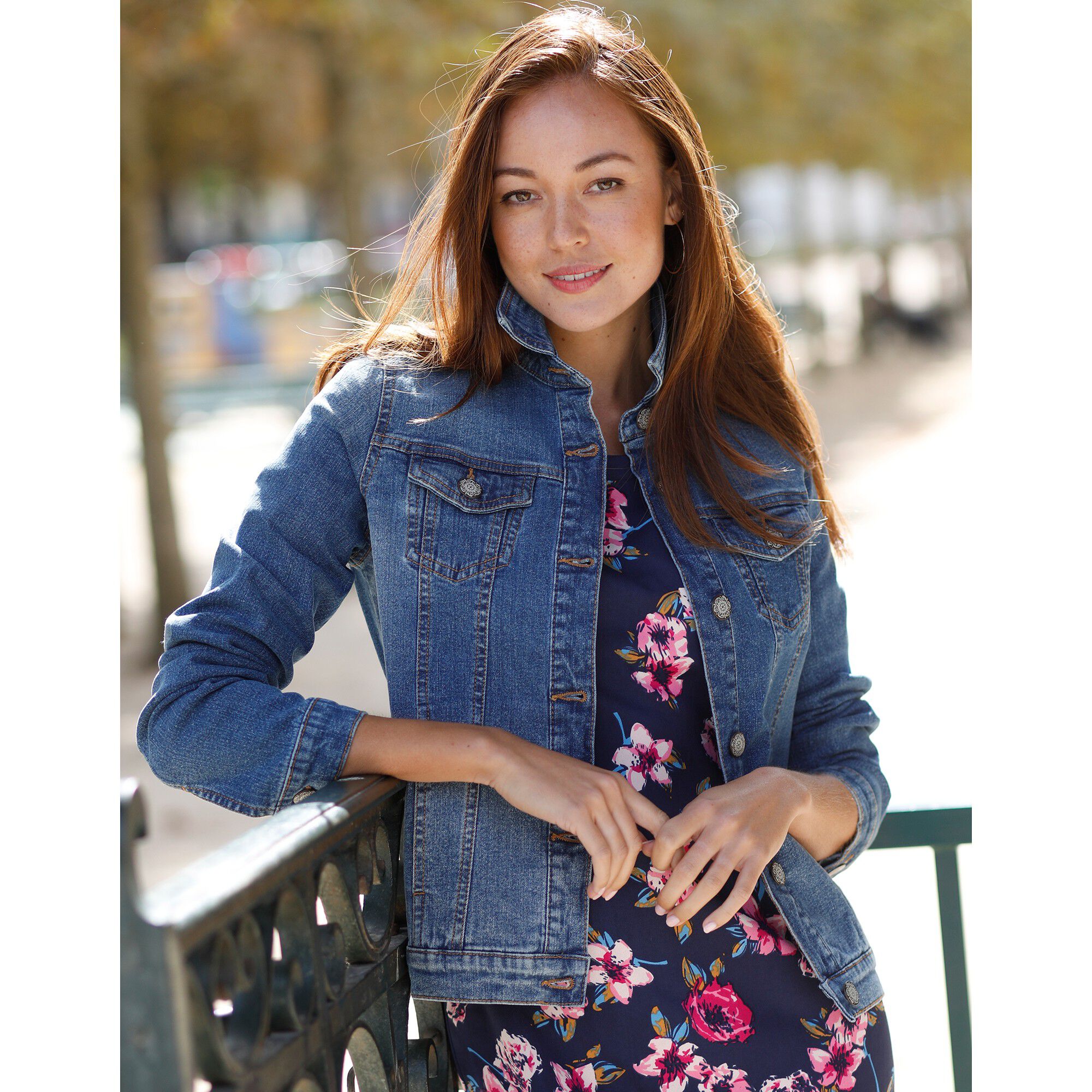 Veste boutonnée en jean