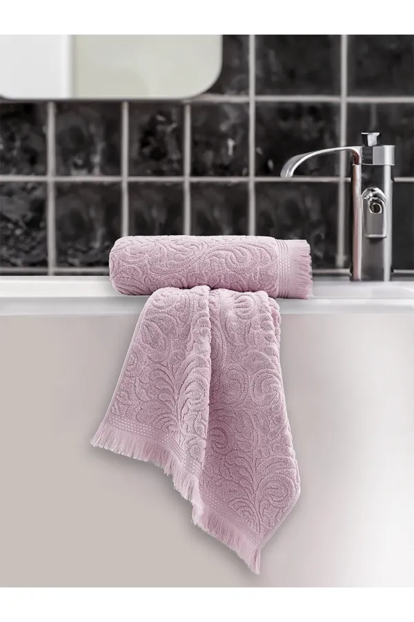 Karna Home  Esra-Set mit 2 Jacquard-Handtüchern