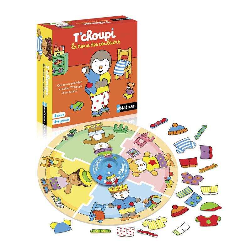 Le jeu des couleurs T'choupi Nathan