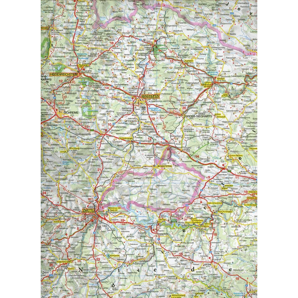MARCO POLO Regionalkarte Österreich Blatt 1 Niederösterreich, Wien 1:200 000 - Straßenkarte