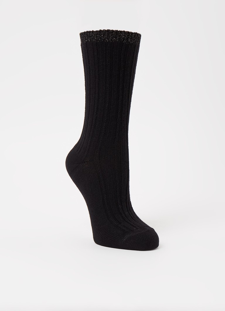 Oroblu Jasmine socks in wool blend with lurex