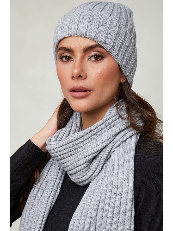 UNANYME Georges Rech 2tlg. Winteraccessoire-Set in Grau günstig kaufen onesize