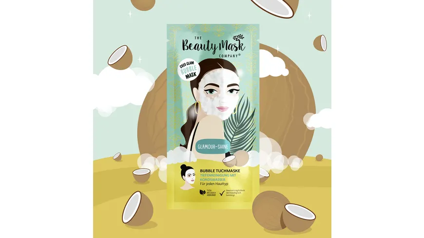 The Beauty Mask Company Tuchmaske Coco Glam Bubble Mask