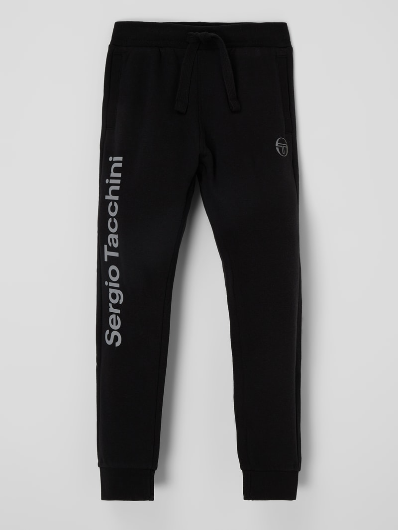 Sweathose mit Logo-Prints Modell 'Nizard' in schwarz