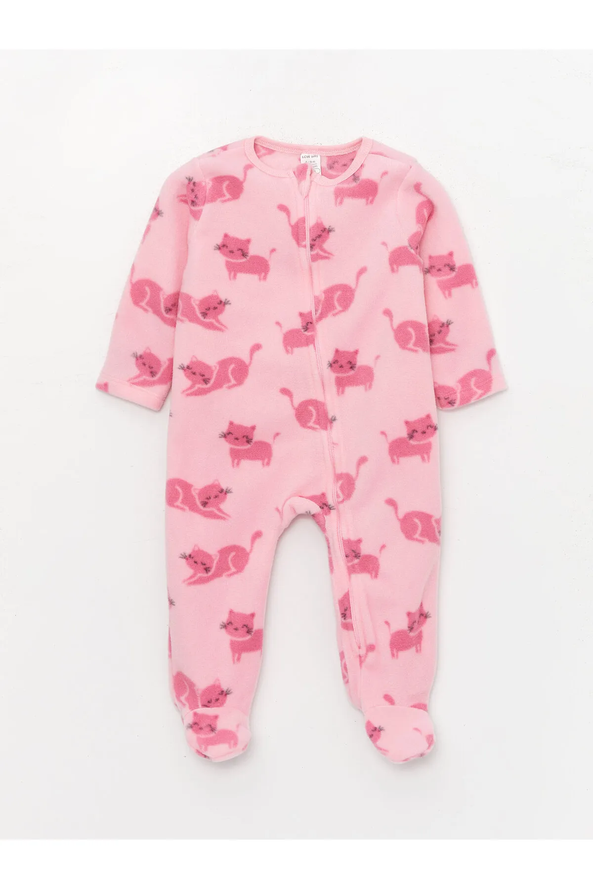 LC Waikiki  Fleece-Overall mit Rundhalsausschnitt für Babys (Mädchen)
