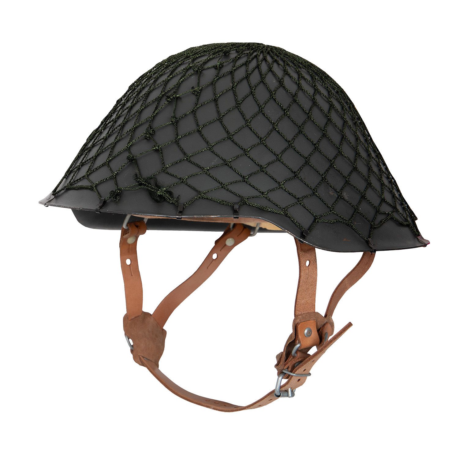 NVA Stahlhelm m. Tarnnetz gebraucht
