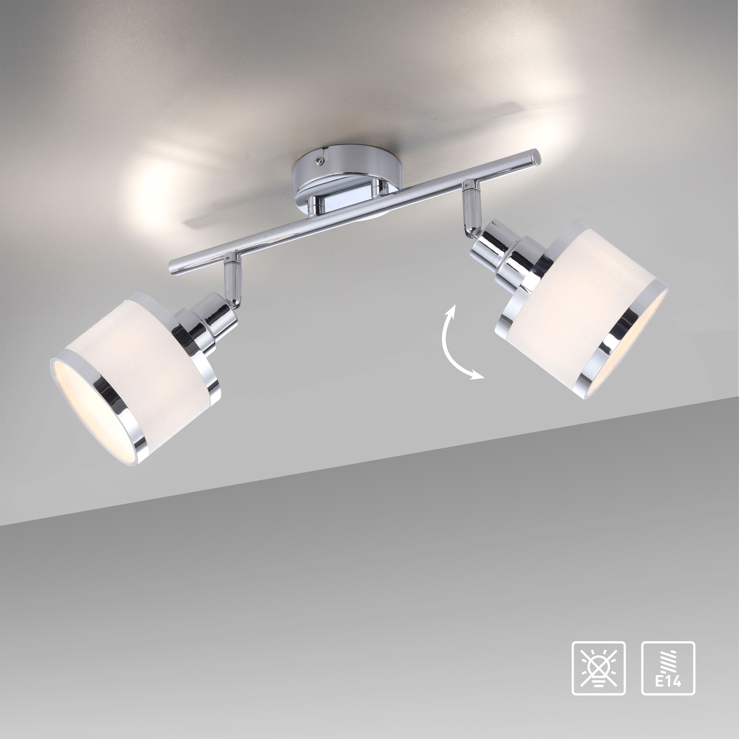 JUST LIGHT.Deckenleuchte 2flg