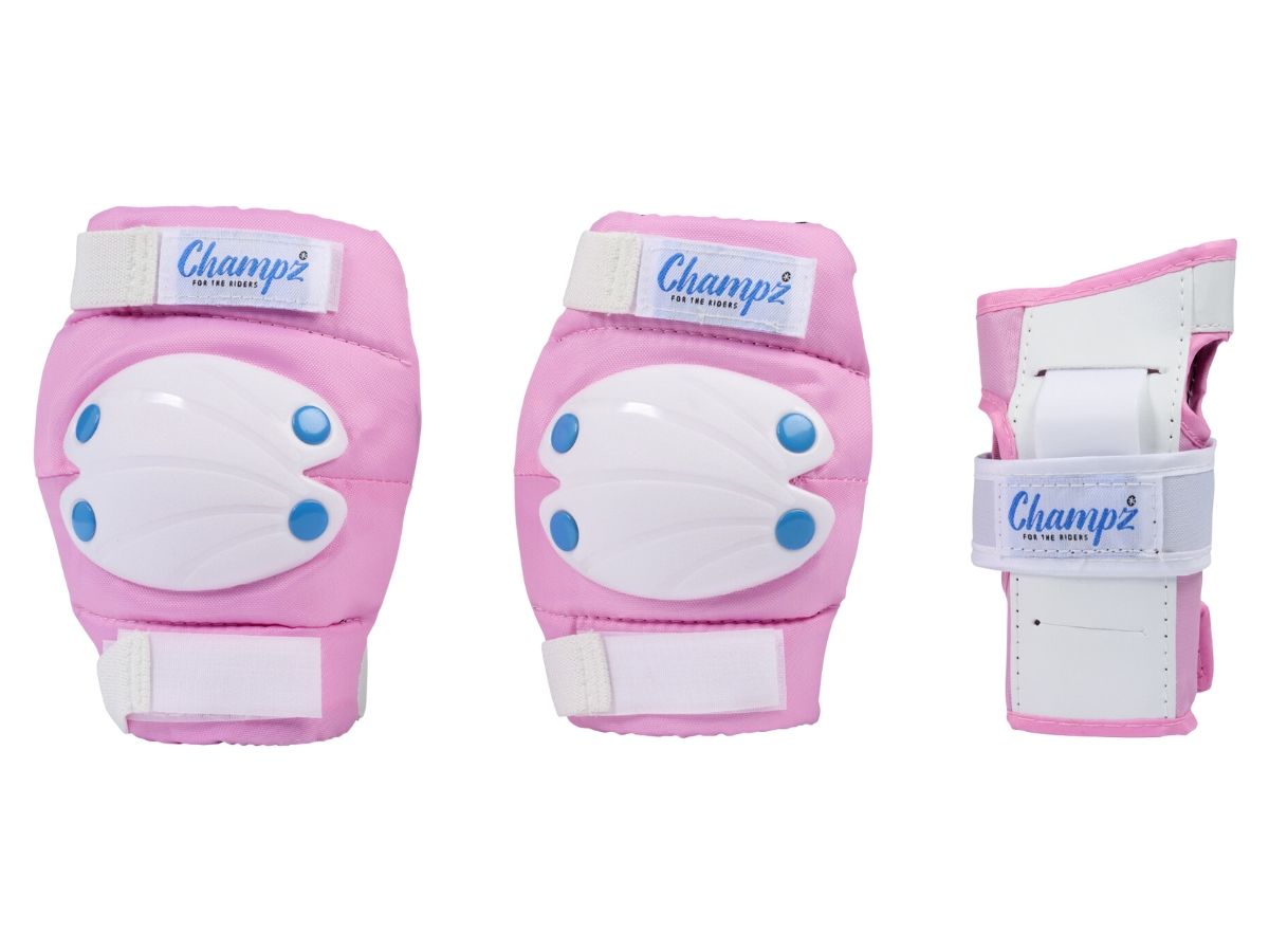 Champz Rosa/Blau Kinder Skate Schutzset
