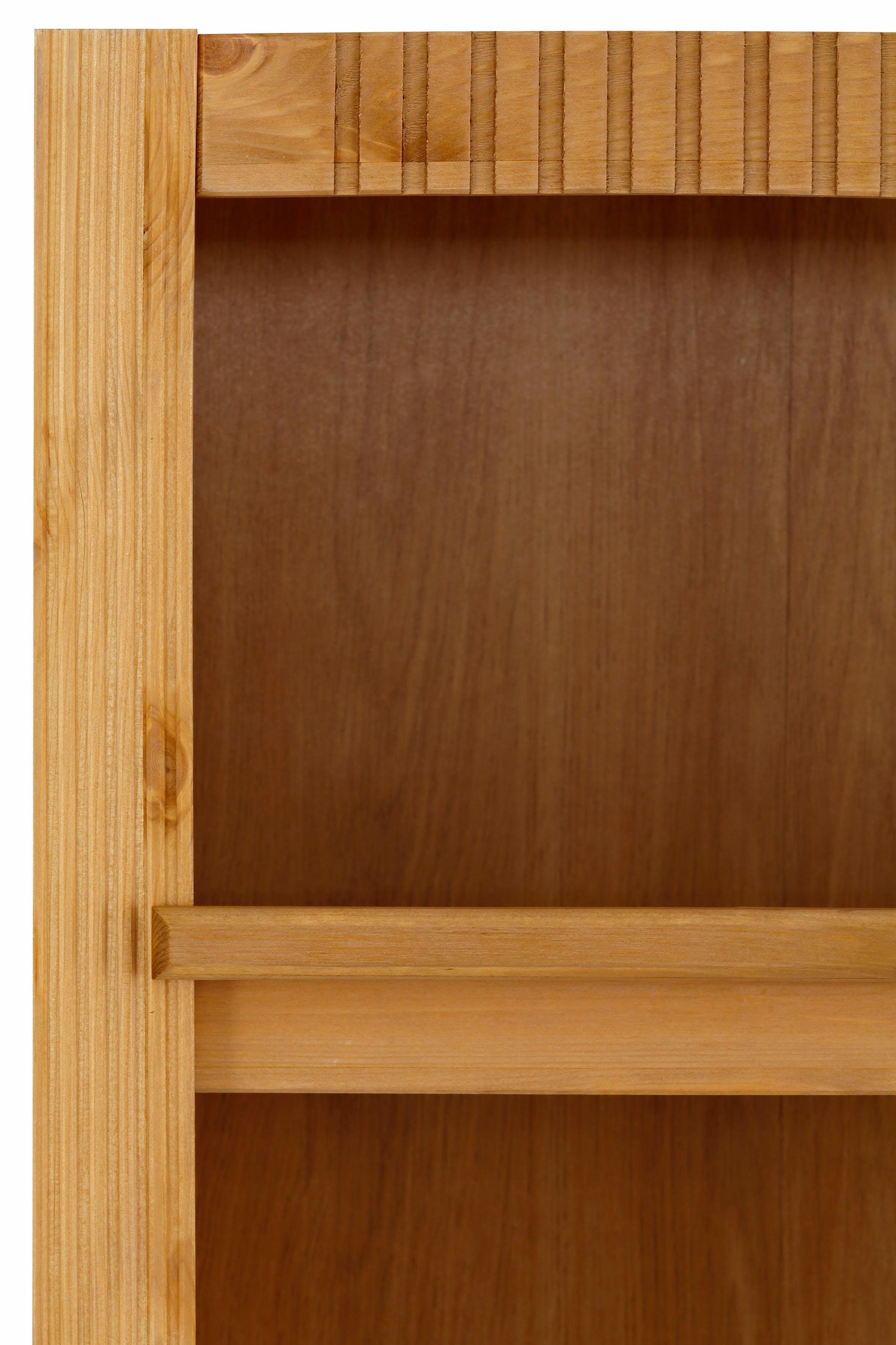 Home affaire Bücherwand Bergen, aus schönem massivem Kiefernholz, 3 tlg.
