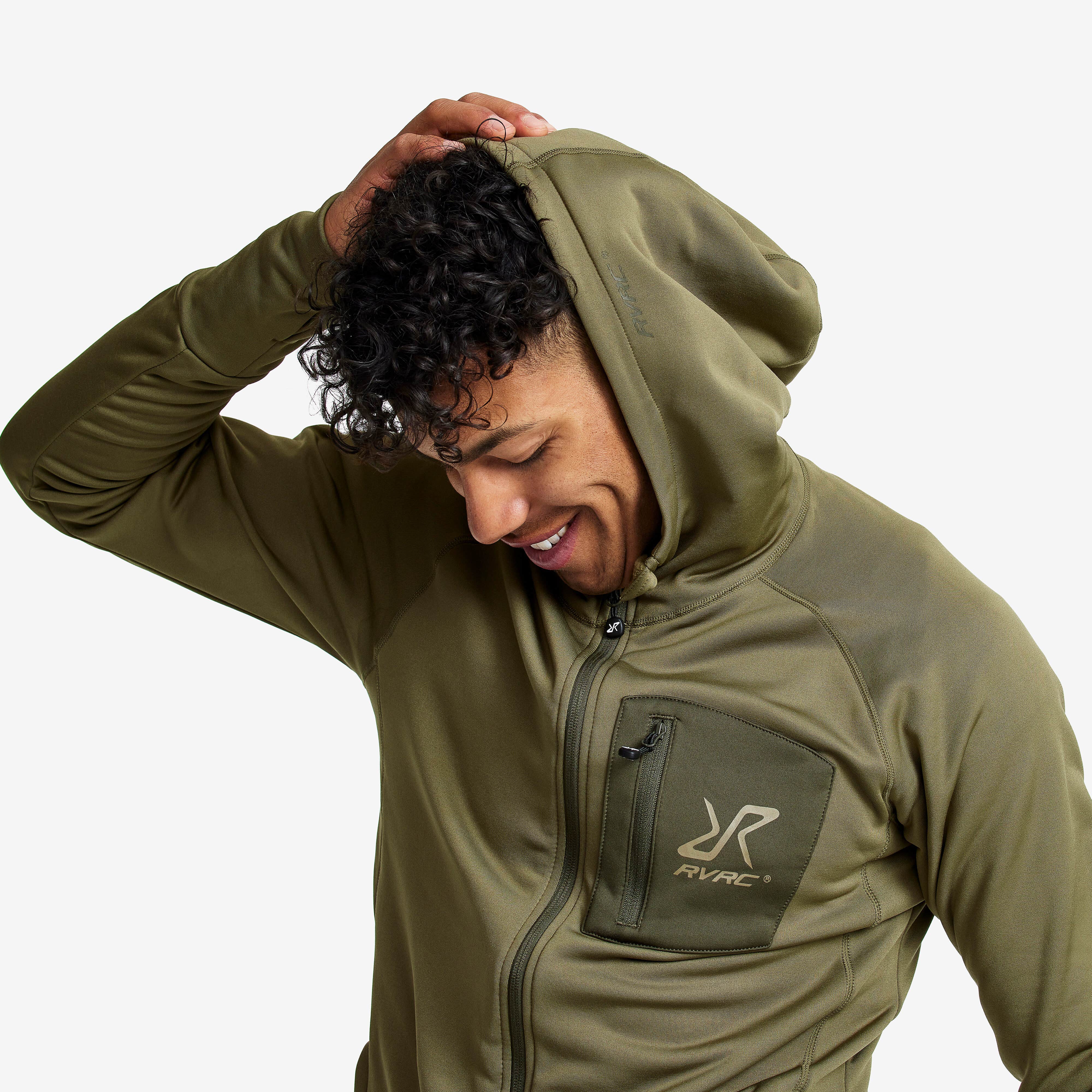 Illusion Hoodie Homme Burnt Olive