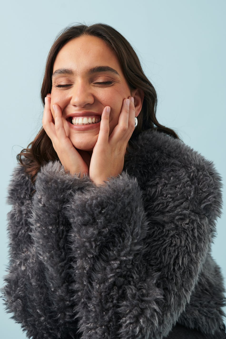 Faux fur jacket