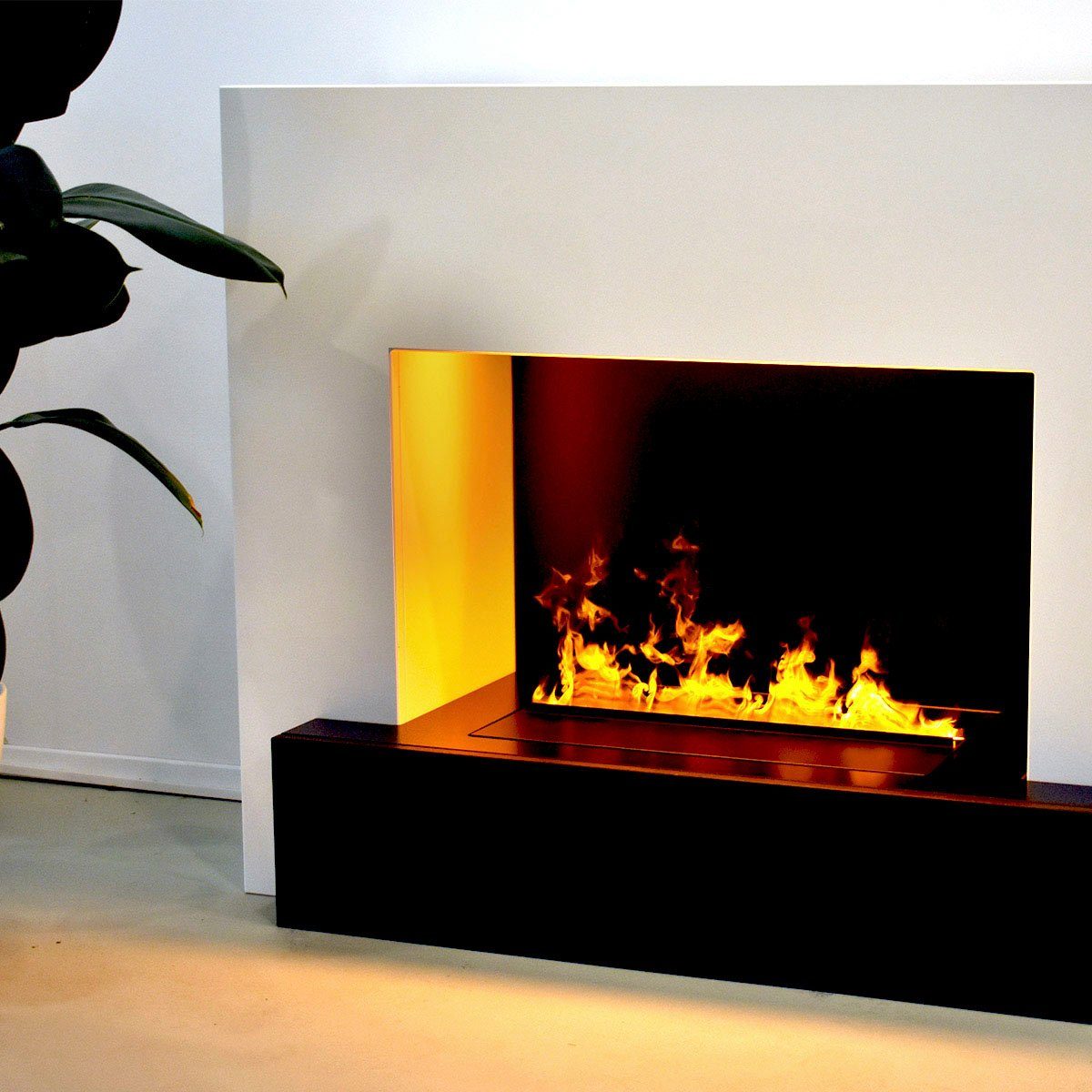 GLOW FIRE Dekokamin Hauptmann OMC 500, Wasserdampfkamin mit 3D Feuer mit integriertem Knistereffekt