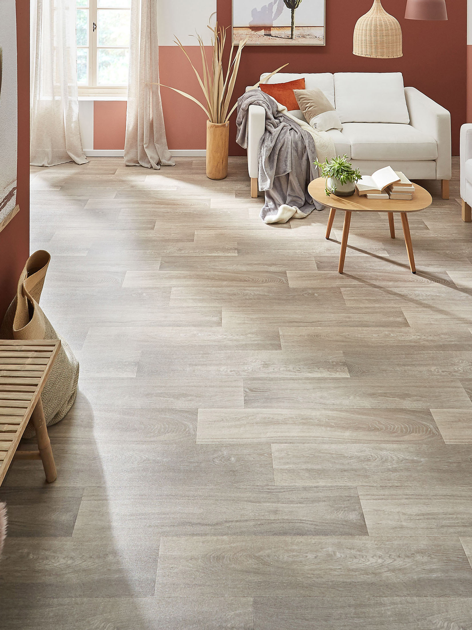 Texwood Vinyl-Rollenware, Eiche Zinn 190