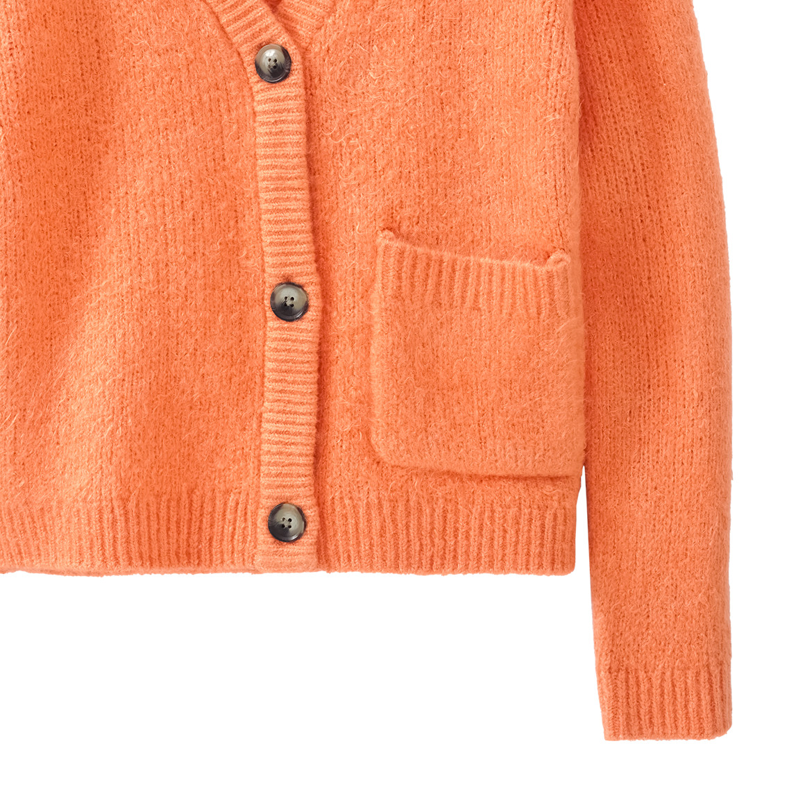 Mädchen Strickjacke mit Tasche