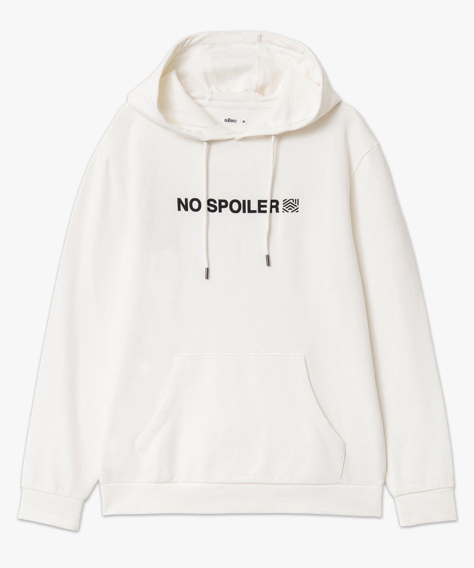 Sweat en molleton doux avec capuche homme blanc | GEMO