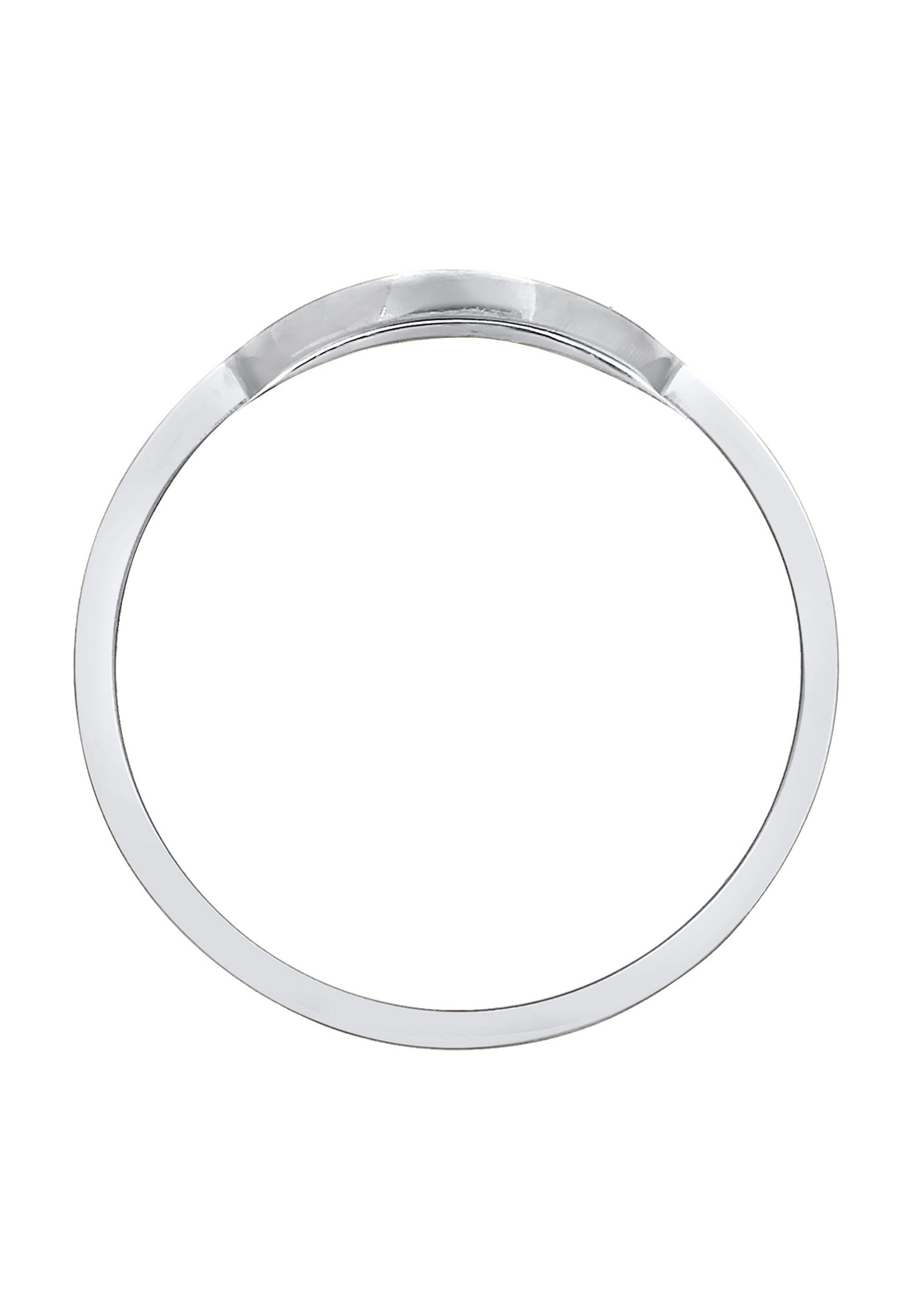 Elli Women's Basic Trendy Geo Minimal Seal in 925 Sterling Silver