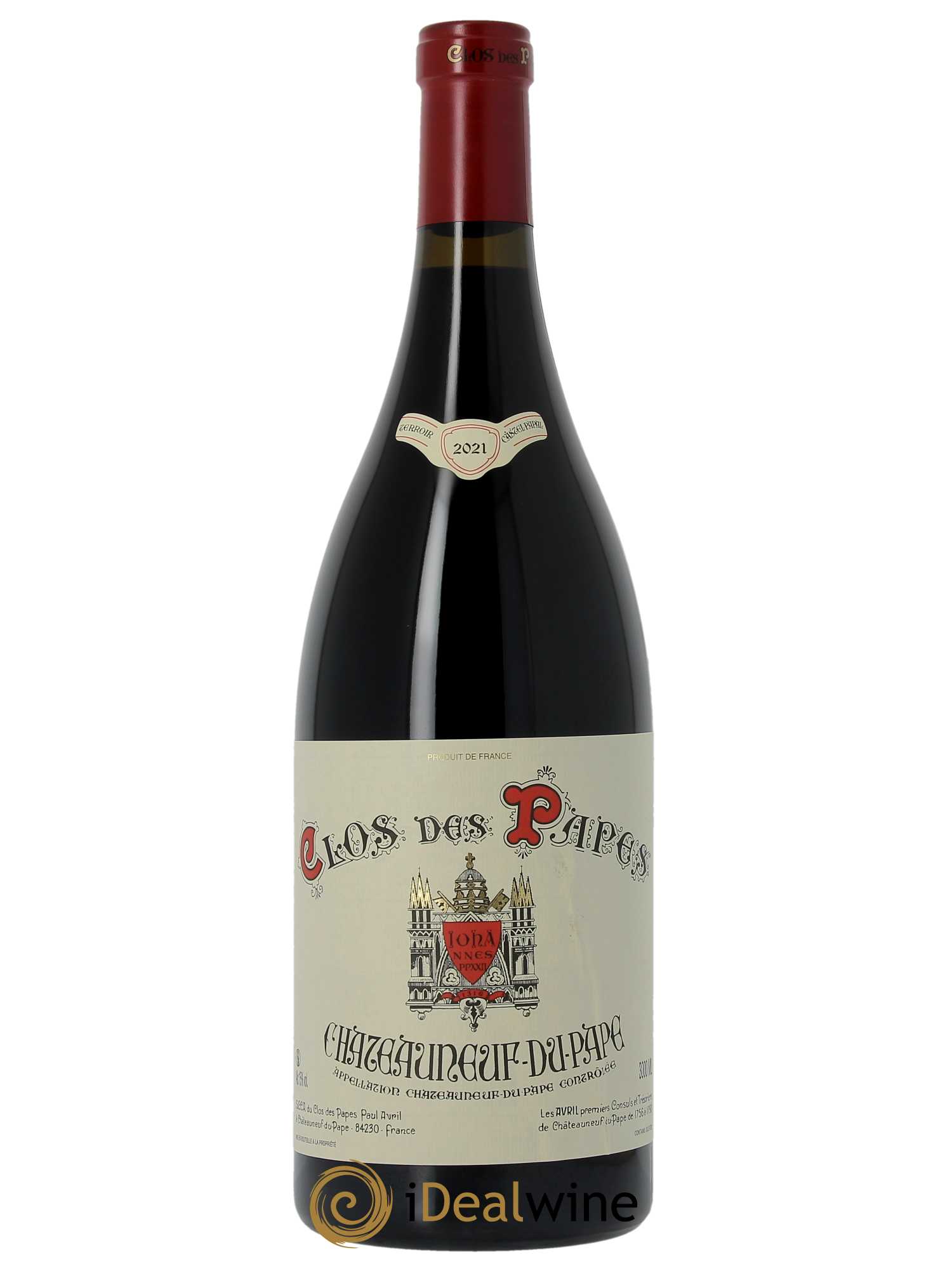 Châteauneuf-du-Pape Clos des Papes - Paul Avril  2021 - Lot de 1 Double-magnum