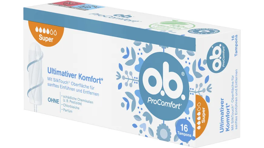 O.B. Tampons ProComfort Super