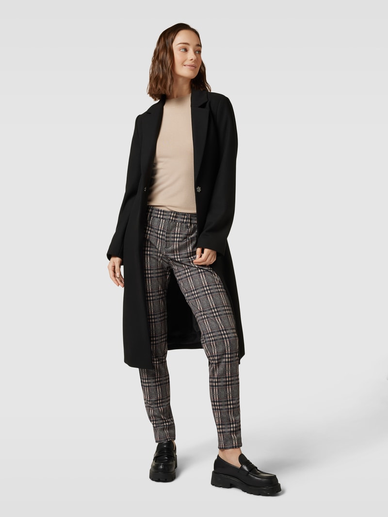 Hose mit Gitterkaro Modell 'CLARIS' in beige