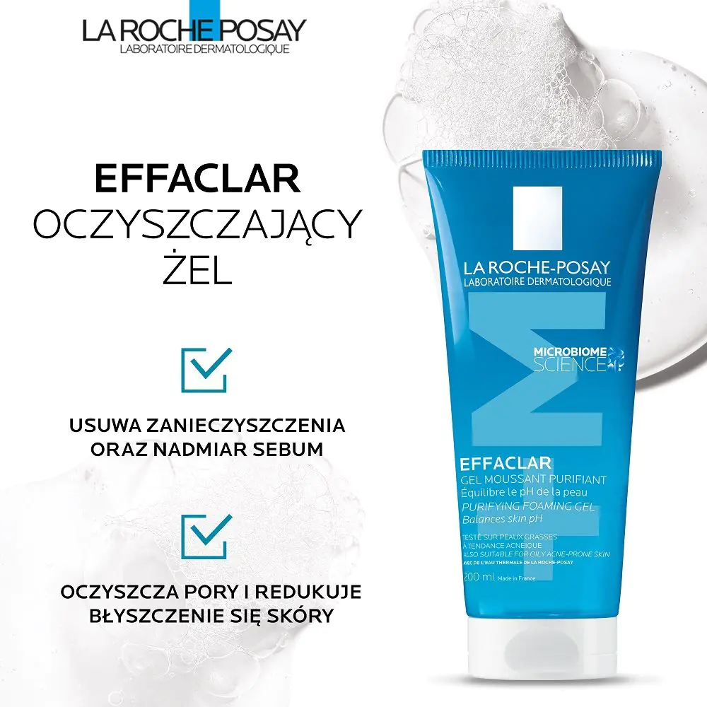 La Roche-Posay Effaclar τζελ καθαρισμού προσώπου χωρίς σαπούνι
