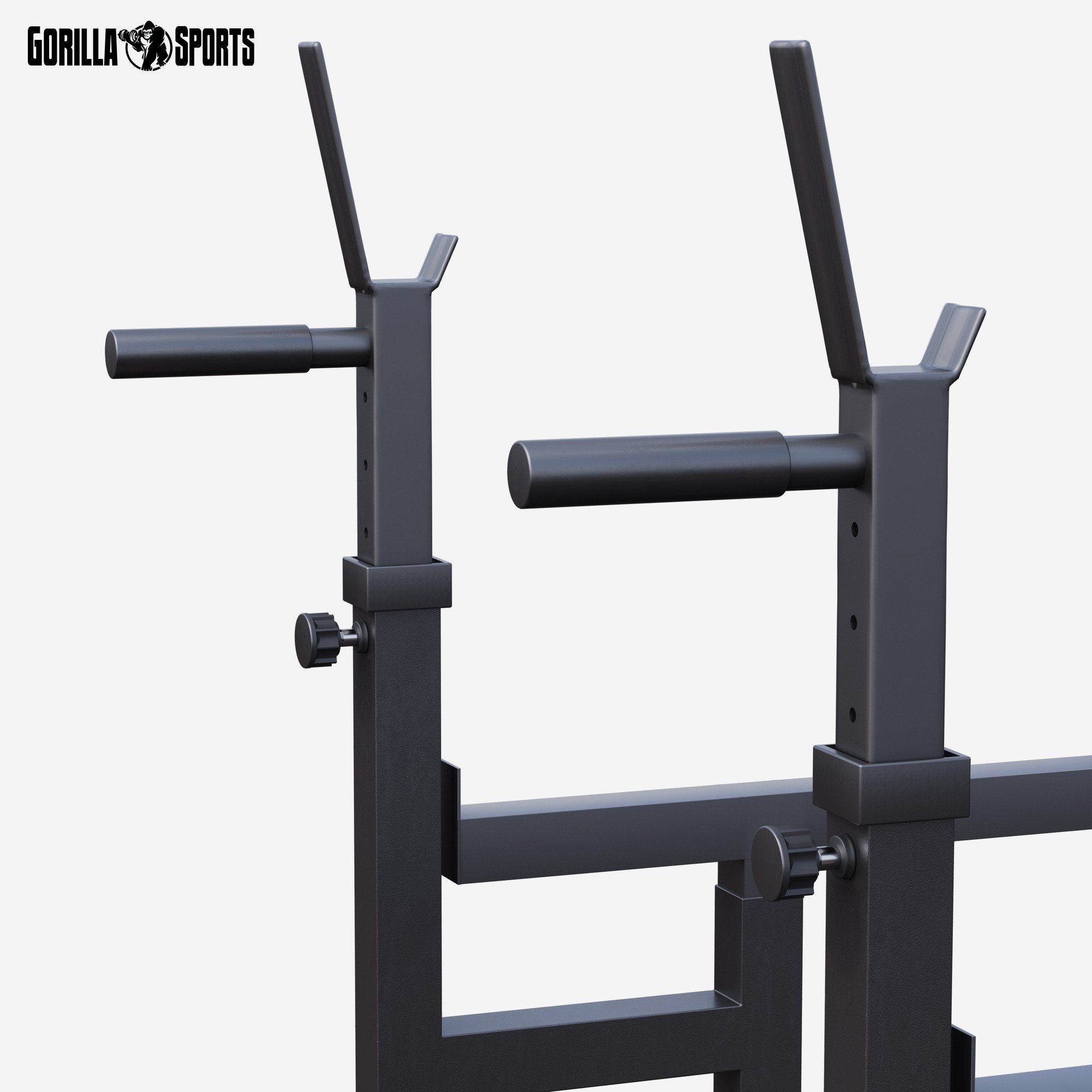 GORILLA SPORTS Squat Rack Dip-Station - Kniebeugenständer, Hantelständer, Langhantelständer, (1-tlg)