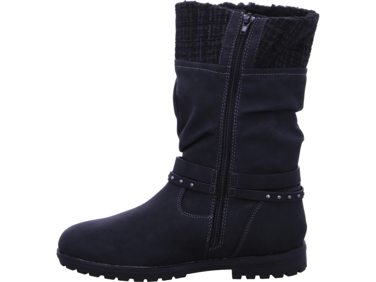 S.OLIVER Schnür-Stiefeletten schwarz