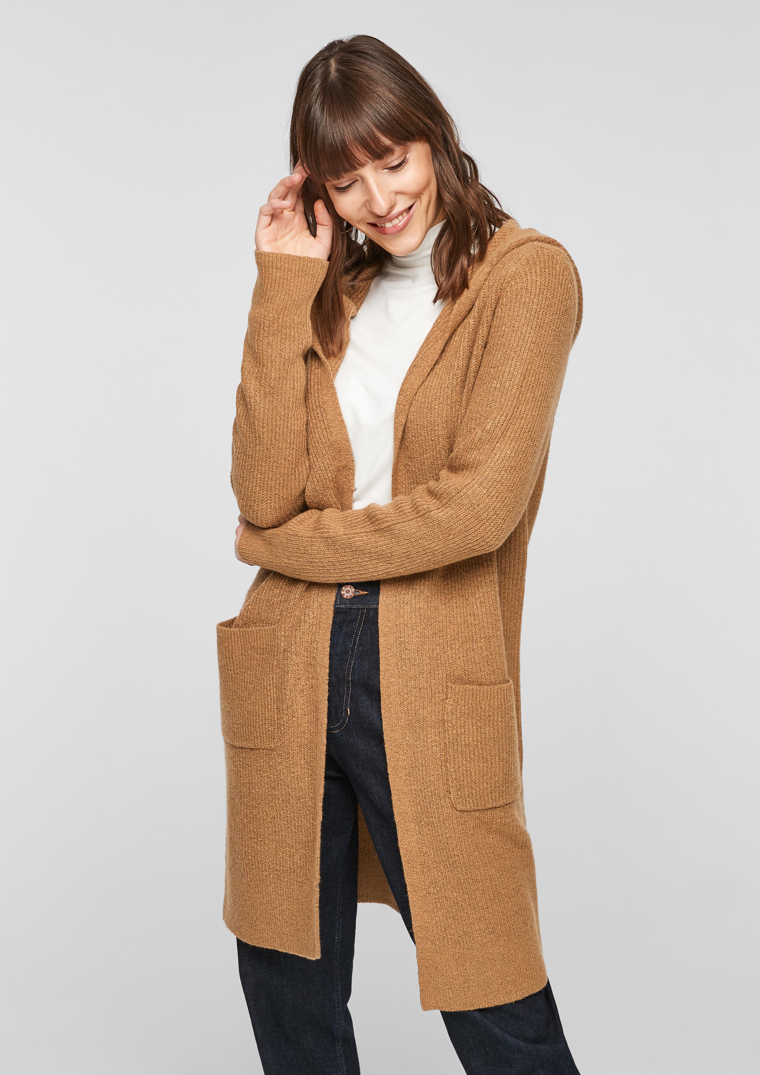 Long-Cardigan mit Kapuze  04.899.64.X062-8469