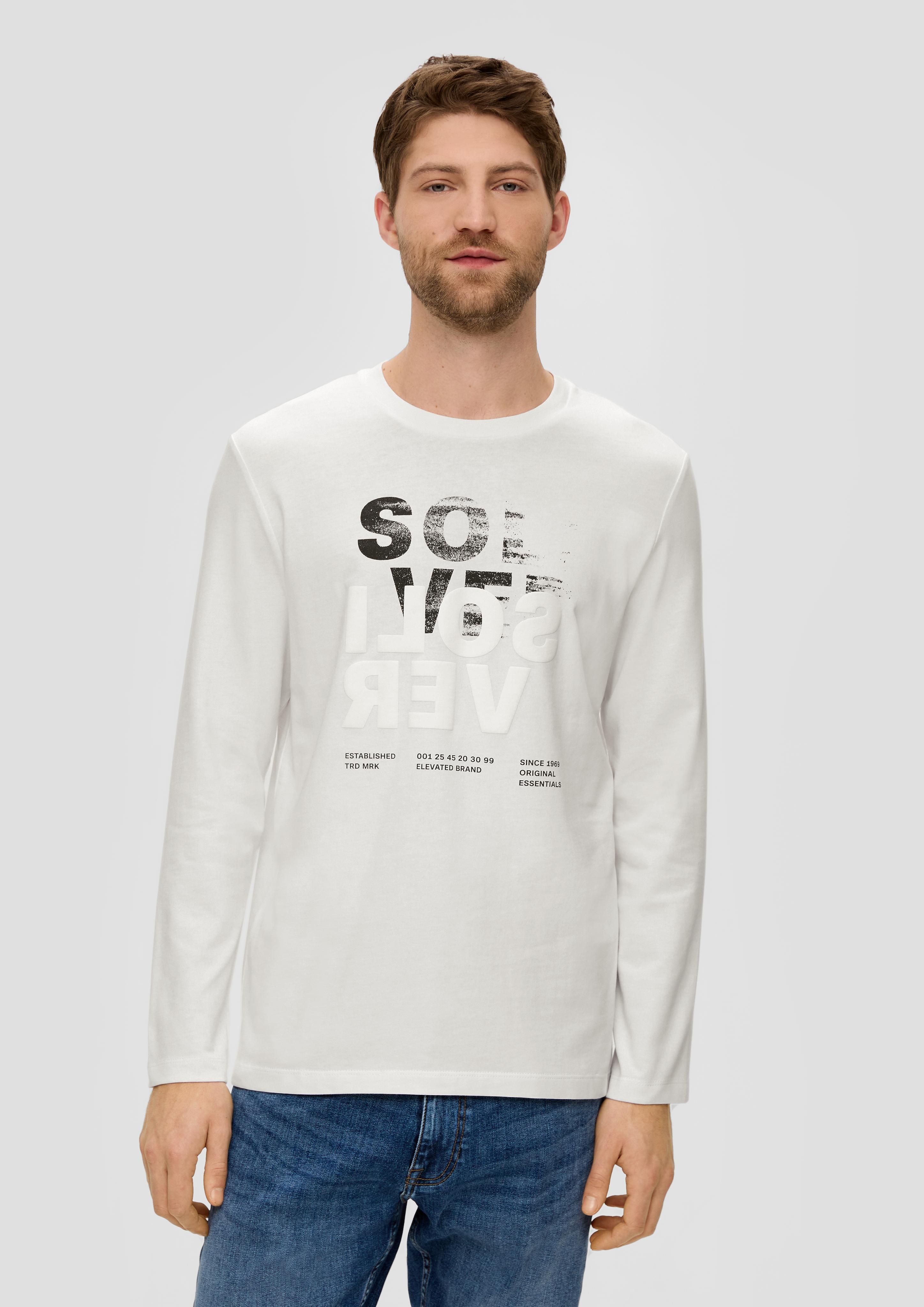 Longsleeve mit gummiertem Label-Print  2138671-01D1