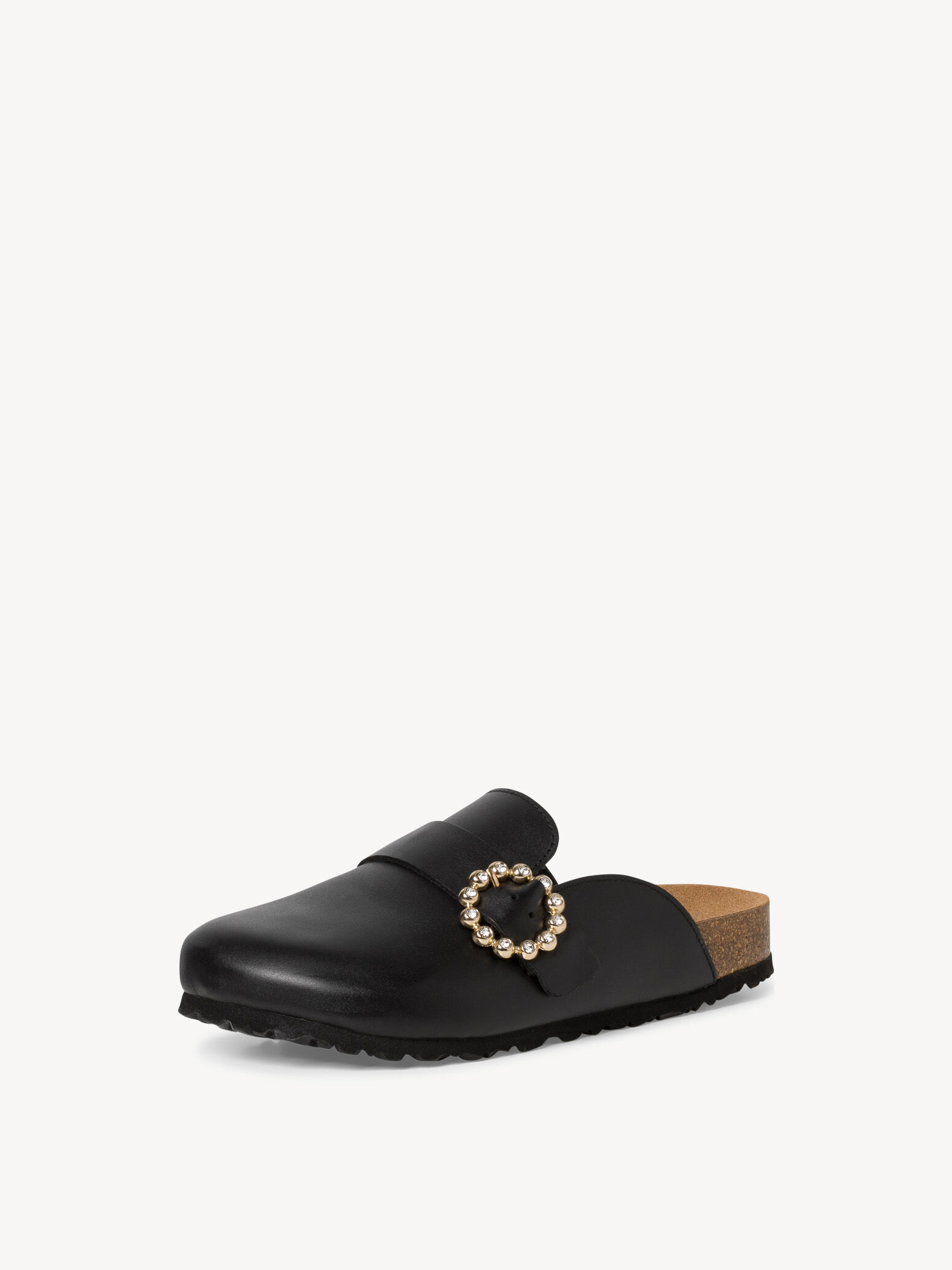 Mule en cuir - noir