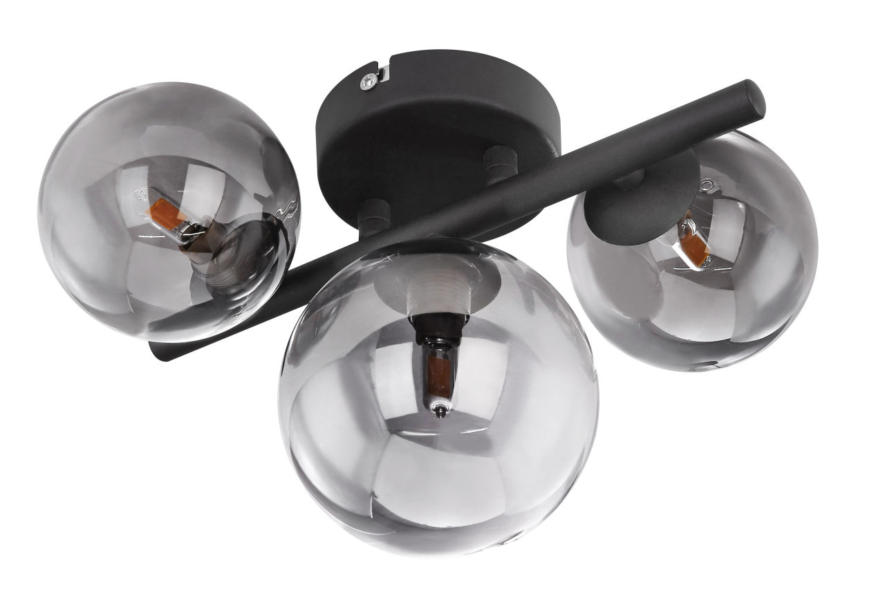 Globo Lighting - RIHA - Wandleuchte Metall schwarz matt, 3x G9 LED