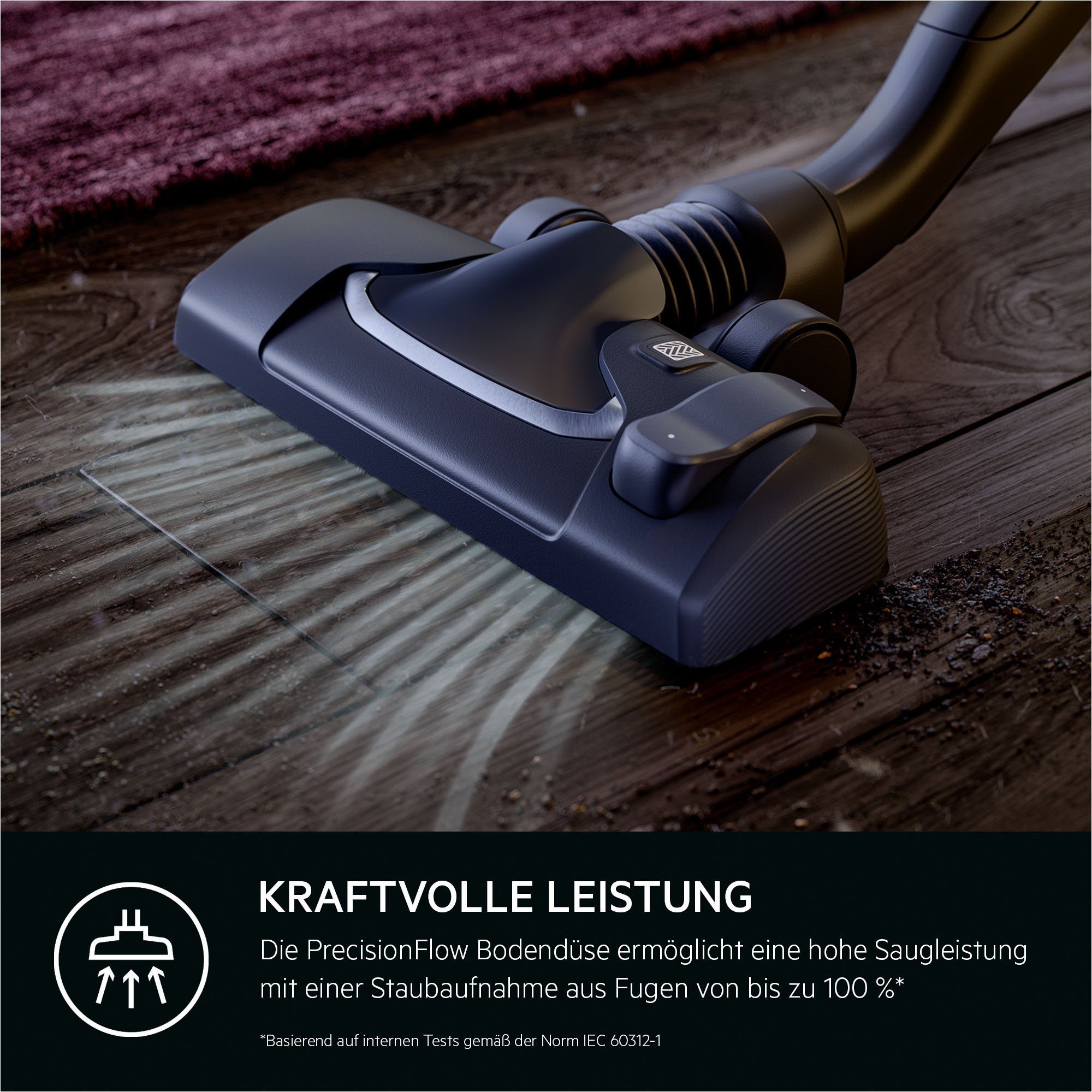 AEG Bodenstaubsauger CLEAN 6000 (AB61C2DB), 850 W, mit Beutel, hohe Saugleistung, inkl. Zusatzdüsen, 50 % Recyclingkunststoff