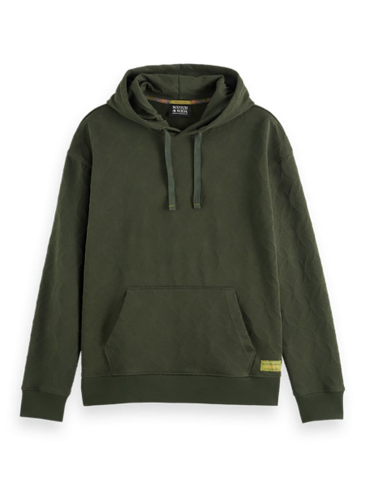 Scotch & Soda Hoodie in Dunkelgrün günstig kaufen