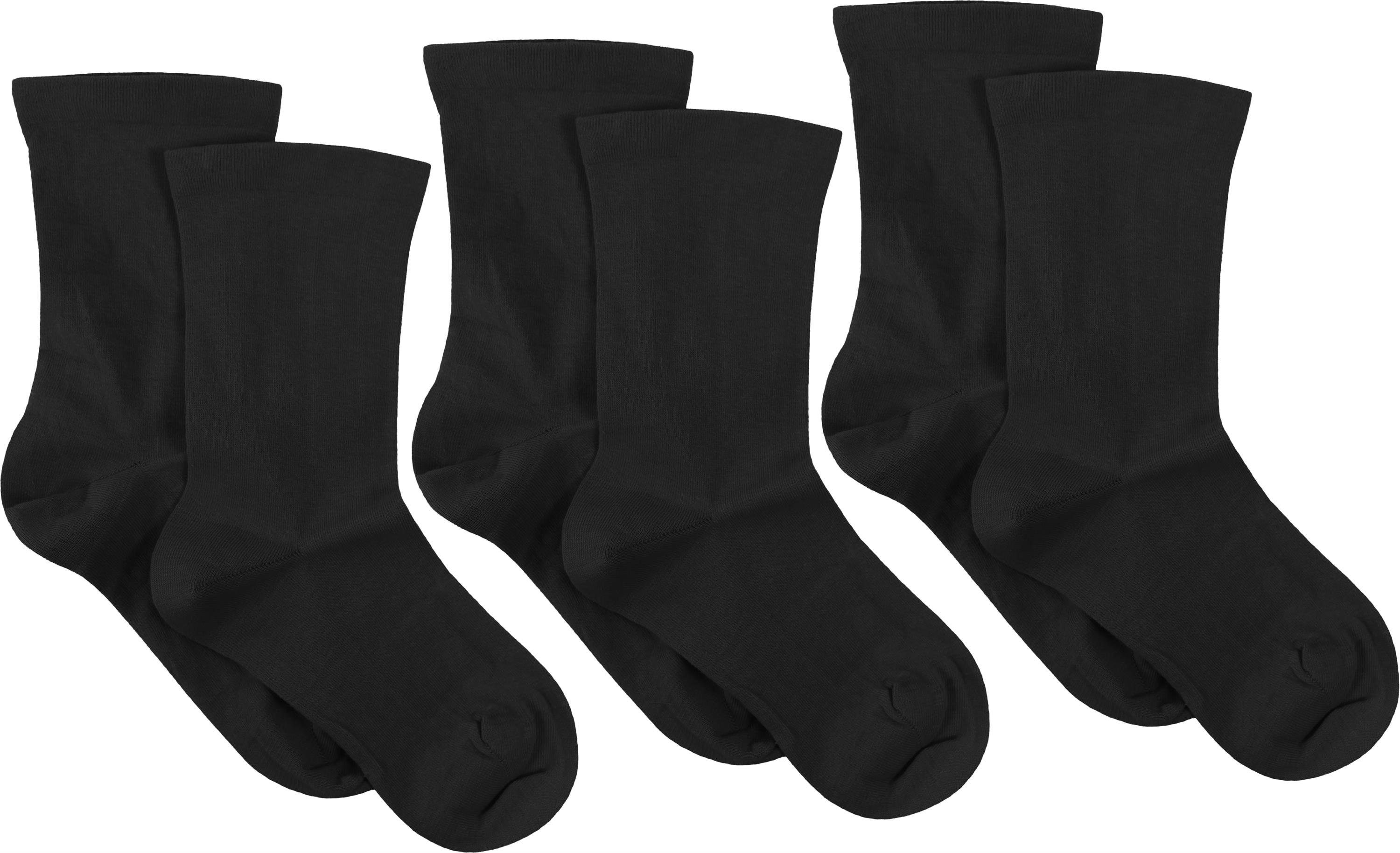 normani Diabetikersocken 3 Paar Gesundheitssocken mit Komfortbund (3 Paar) ohne einschneidendes Bündchen