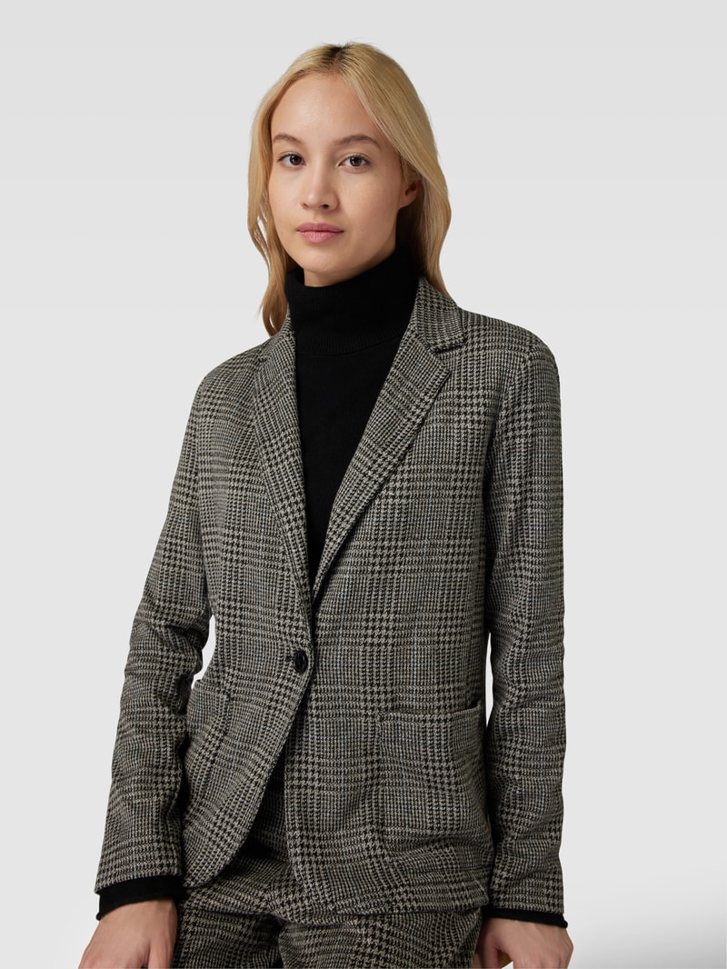 Blazer mit Webmuster Modell 'SPINETT' in mittelgrau