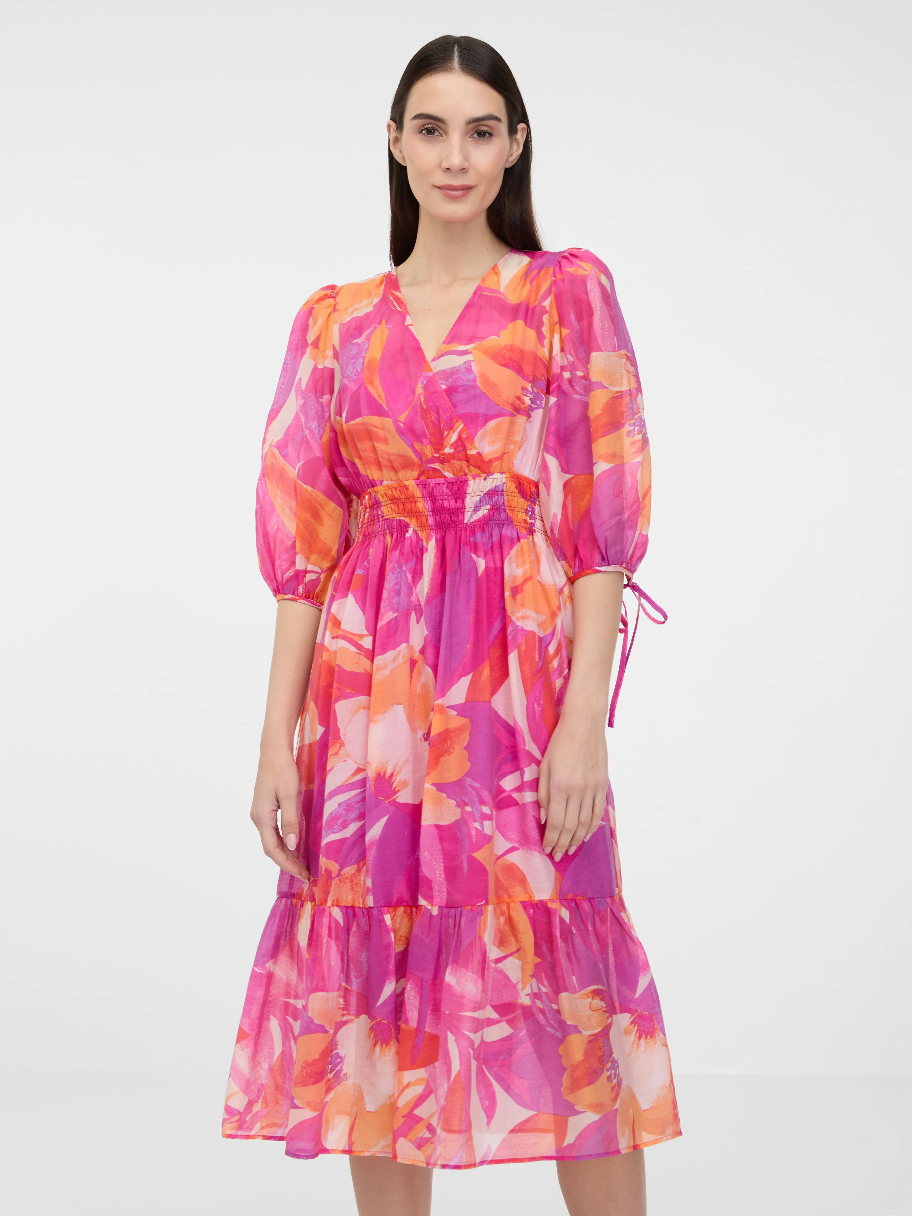 Dunkelrosa Damen Midikleid ORSAY