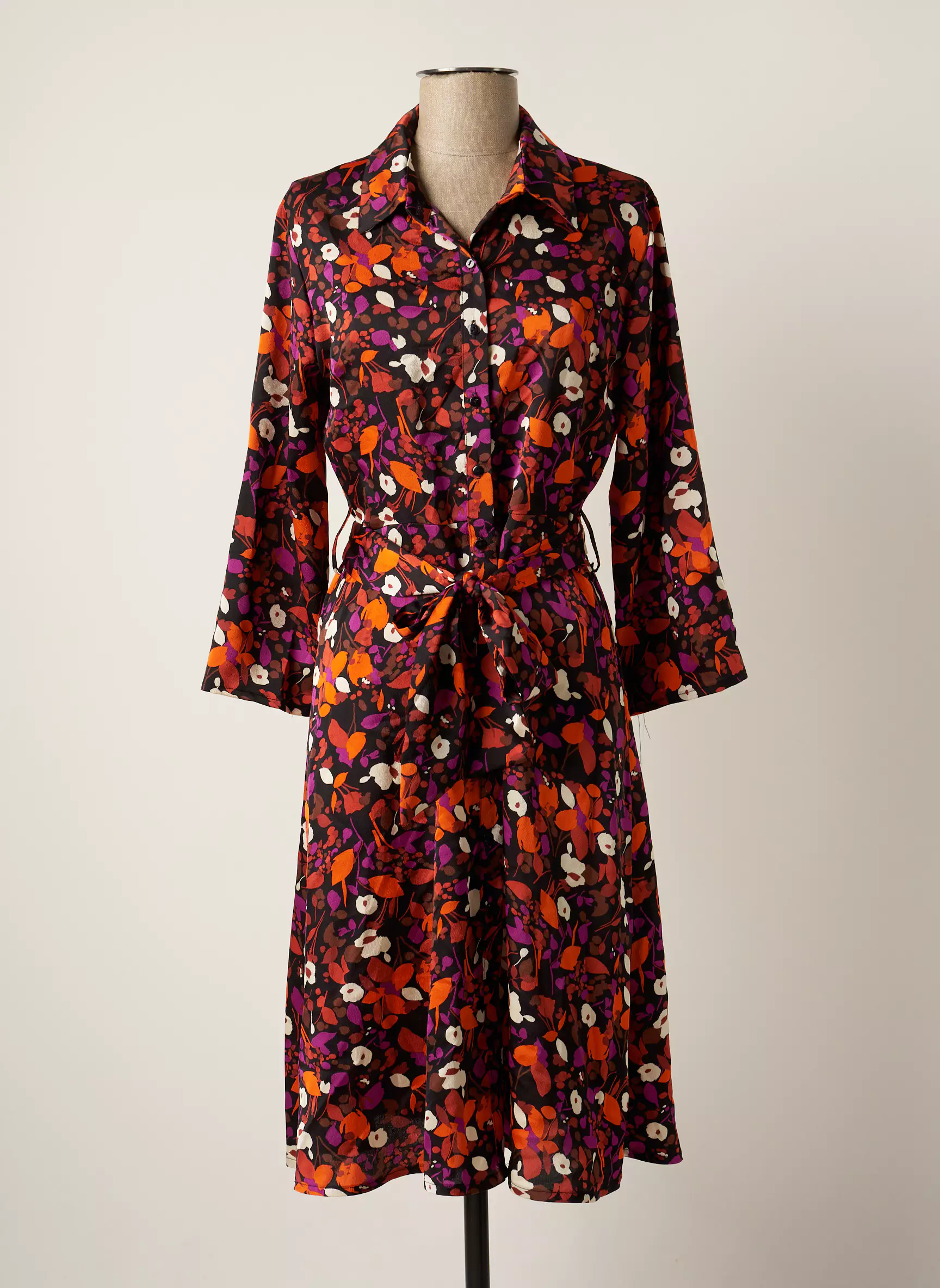Rue Des Abbesses Robes Mi Longues Femme couleur orange