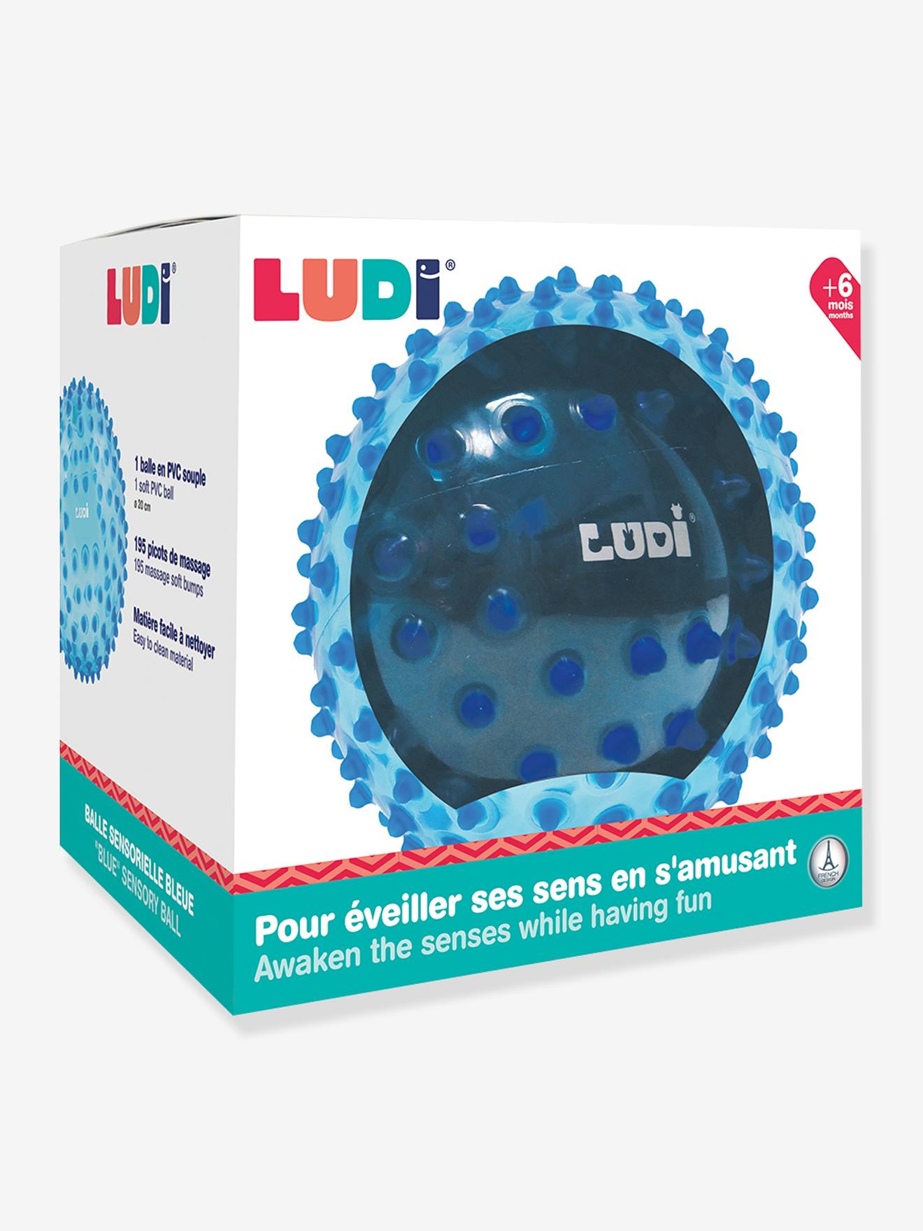 Balle sensorielle LUDI rose