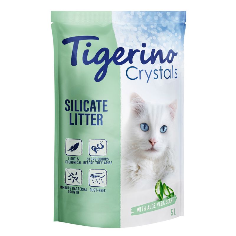 Probierpaket Tigerino Crystals Katzenstreu 6 x 5 l