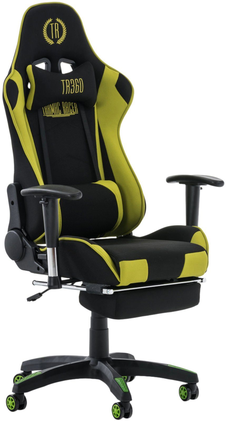 CLP Gaming Chair Turbo mit Fußablage, Höhenverstellbar und drehbar