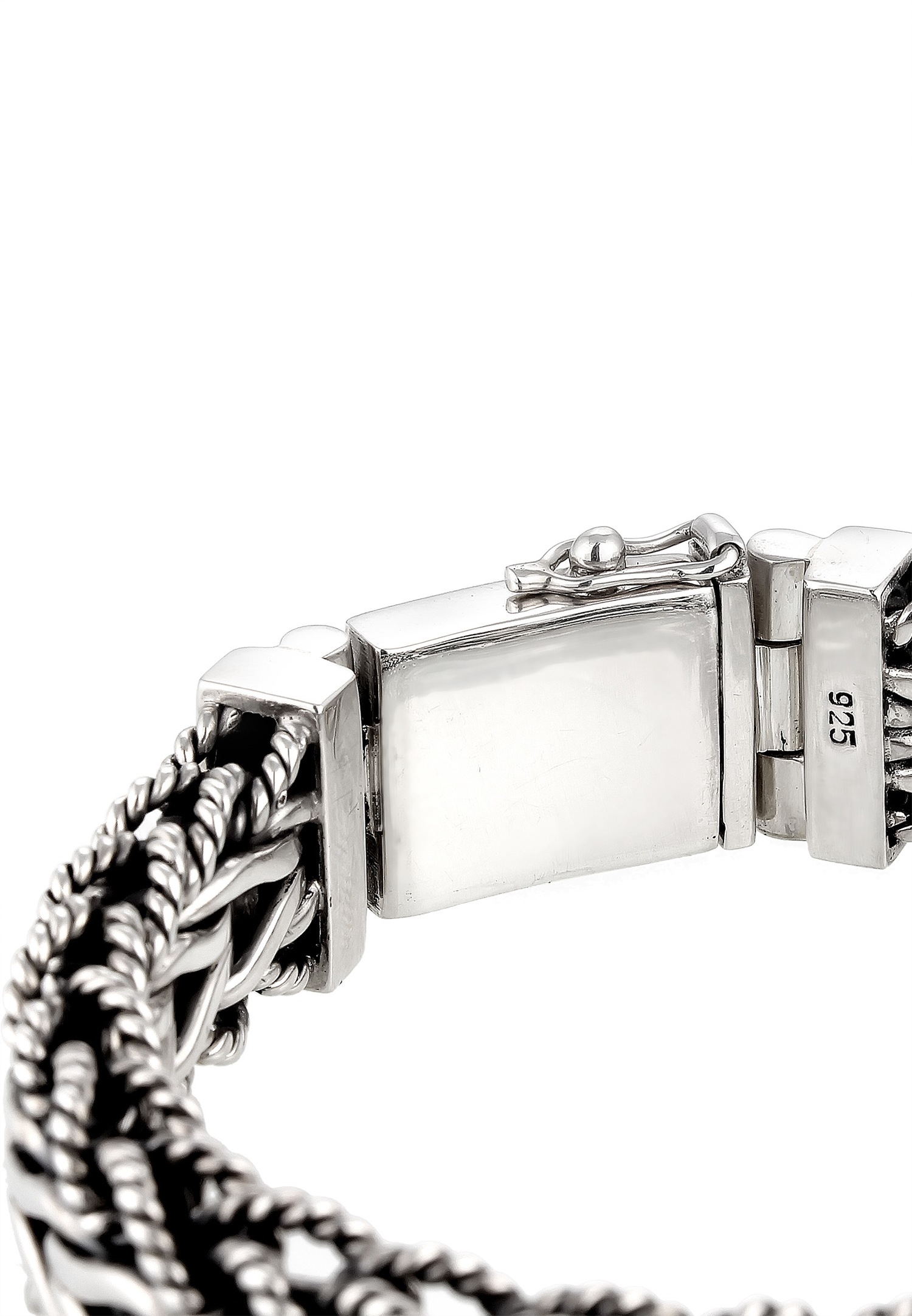 KUZZOI Armband Herren Panzerarmband Gliederkette 925er Silber