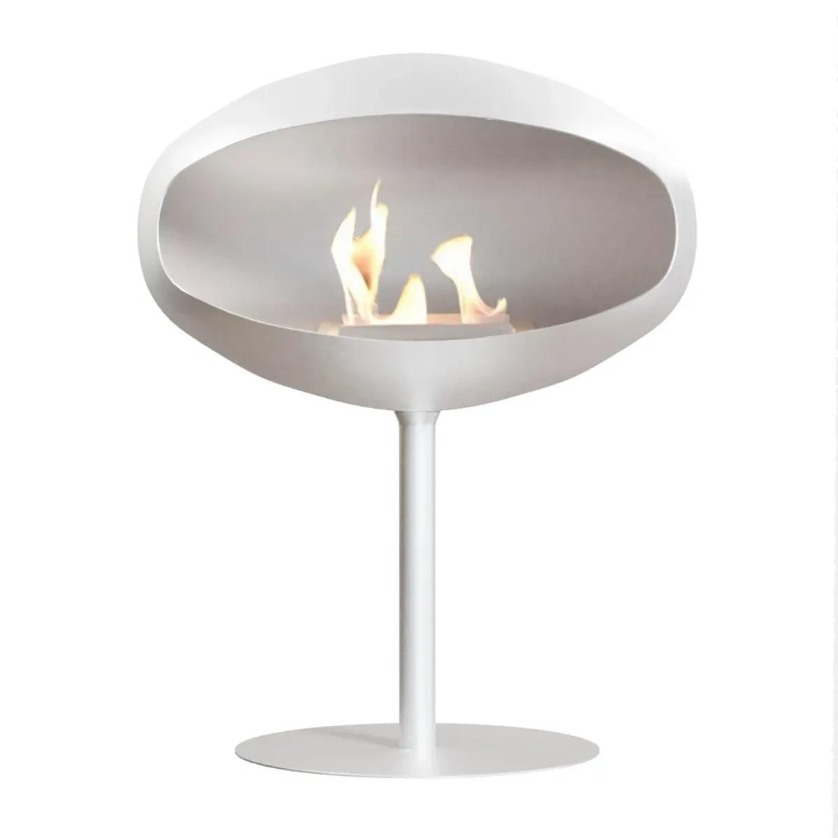 Cocoon Fires Cocoon Aeris, Bioethanol-Kamin in Weiß, Deckenkamin, Leistung: 3 kW, elegantes und modernes Design