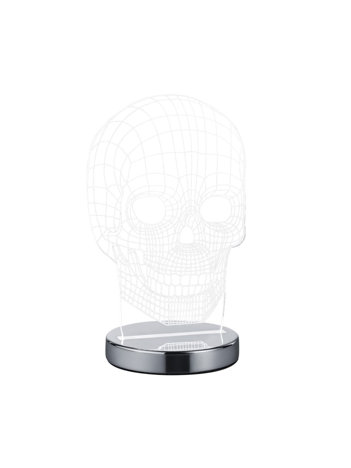 Reality Leuchten Tischleuchte SKULL in chrom günstig kaufen onesize