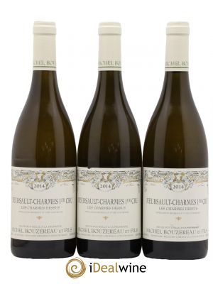 Meursault 1er Cru Charmes Les Charmes Dessus Michel Bouzereau et Fils (Domaine)  2014 - Lot de 3 Bouteilles