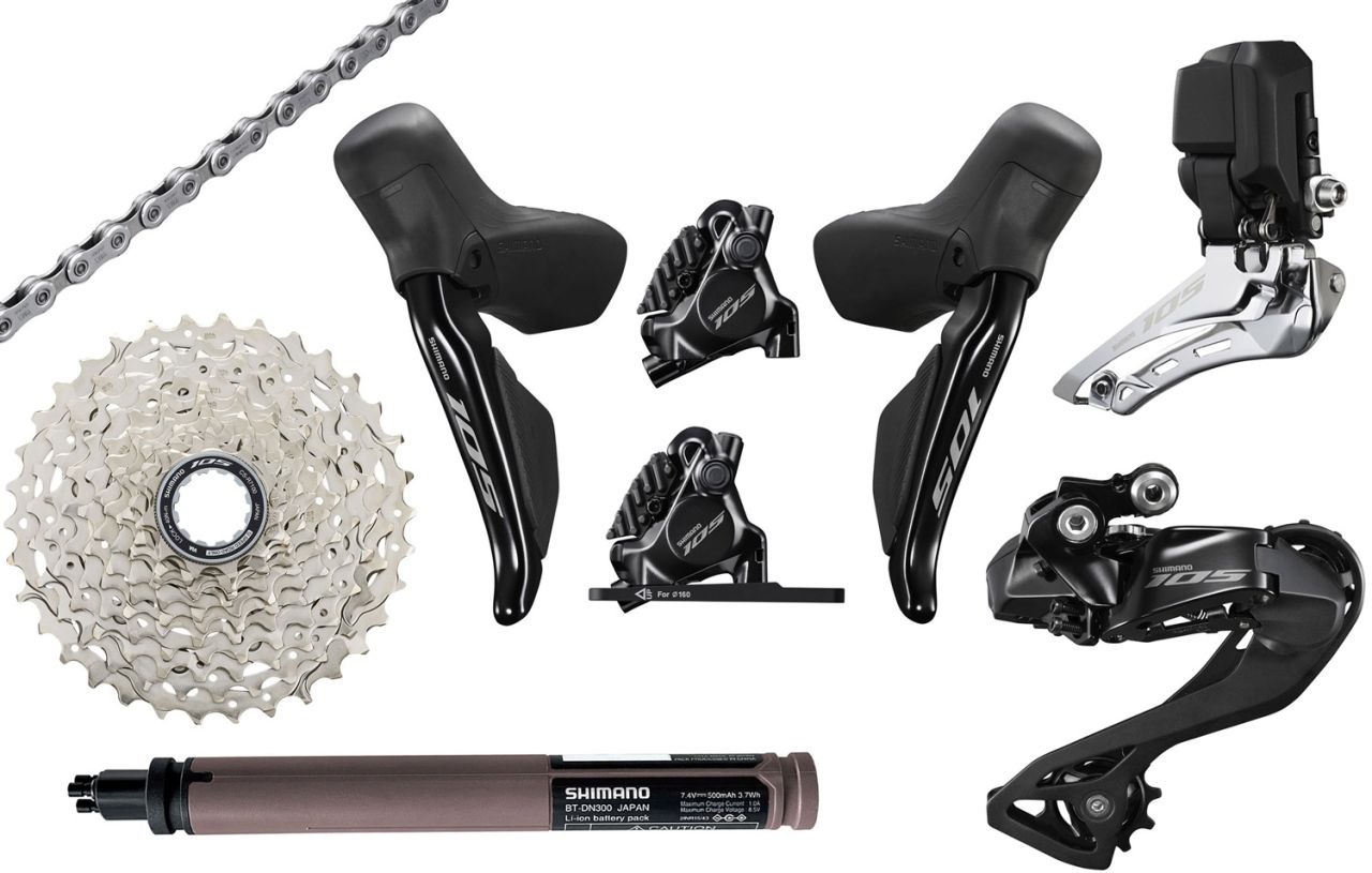 Shimano 105 Di2 R7100 2x12-fach Upgrade-Kit Disc 11-34 kaufen | Bike-Discount