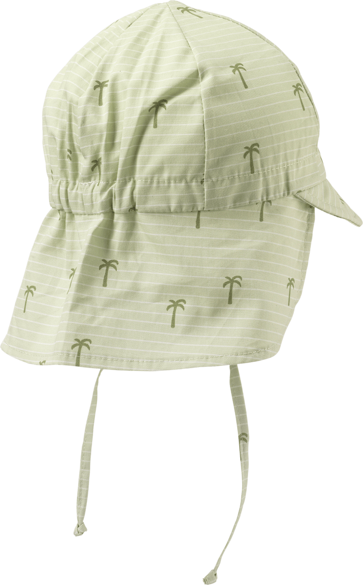 Schirmmütze mit Palmen-Muster, grün, Gr. 48/49, 1 St