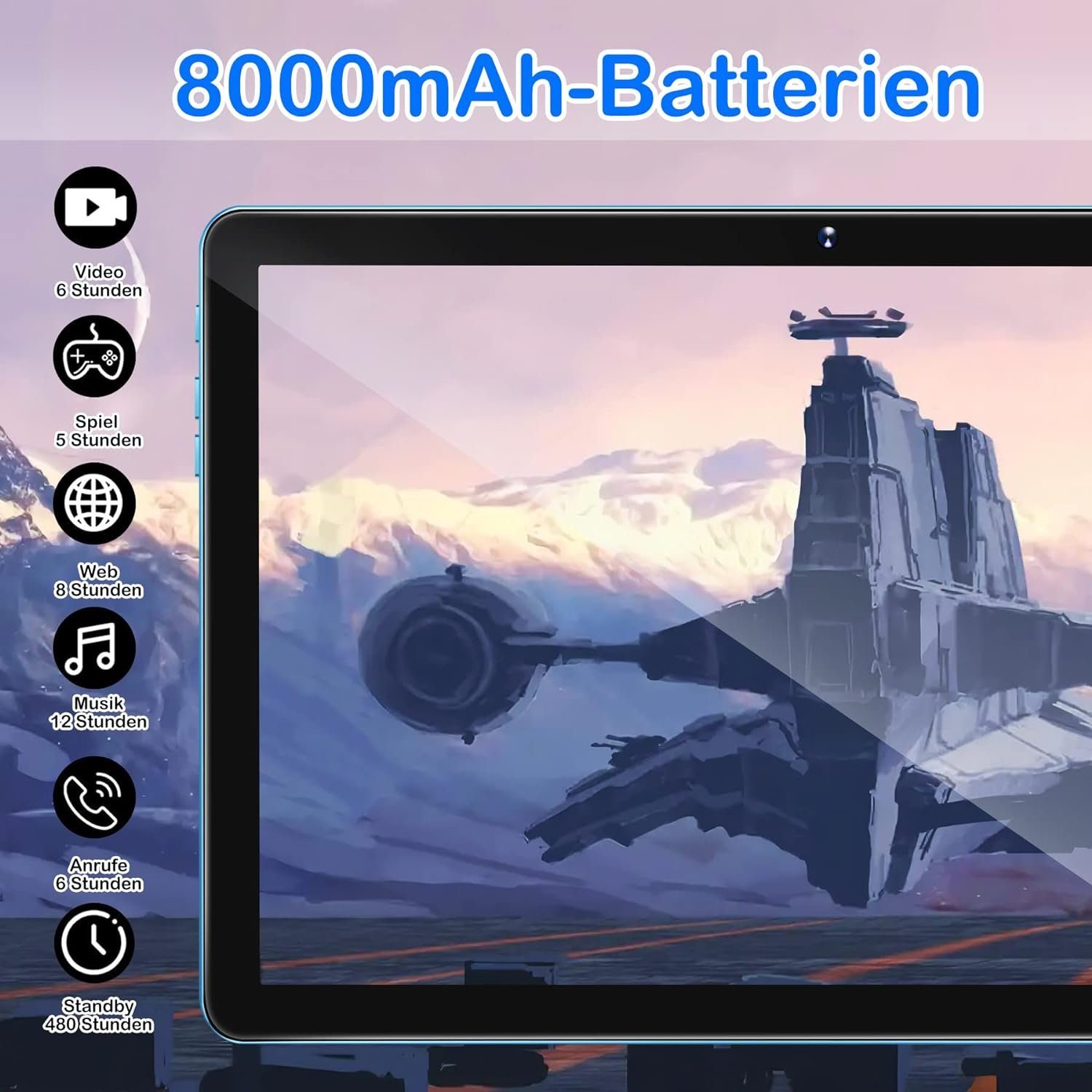 SEBBE 16GB RAM (TF 512GB) MT8183 8-Core 2.0Ghz Tablet (10